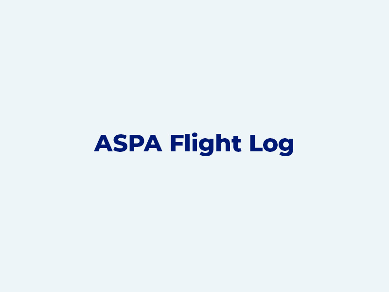 ZipZapp app ASPA Flight Log